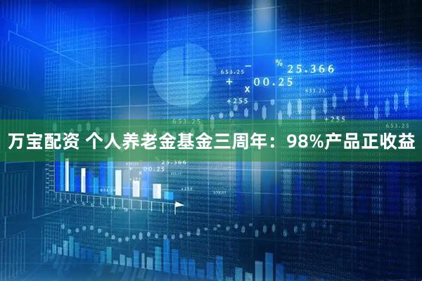 万宝配资 个人养老金基金三周年:98%产品正收益